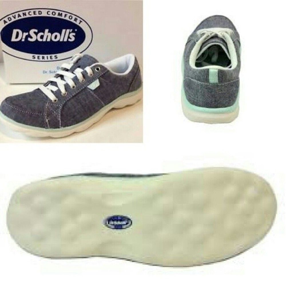 Dr Scholls Sneakers Denim Look Comfortable Shoes Size 6 WOMENS 6